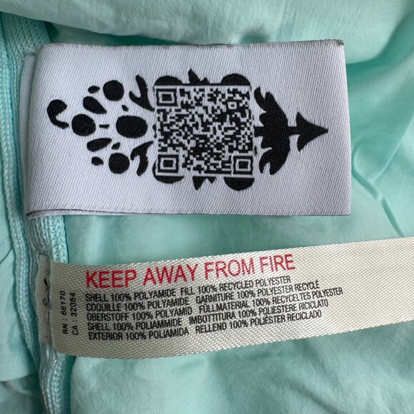 Free People Pippa Puffer Jacket | Color: Saltwater / Mint / Teal | Size: Large - Picture 5 of 6